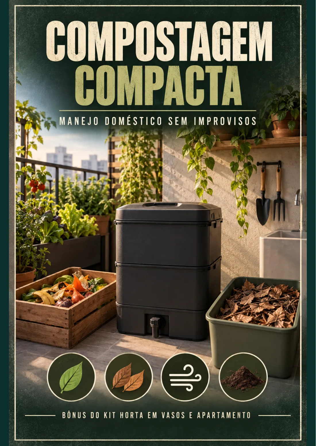 Capa real do bônus Compostagem Compacta