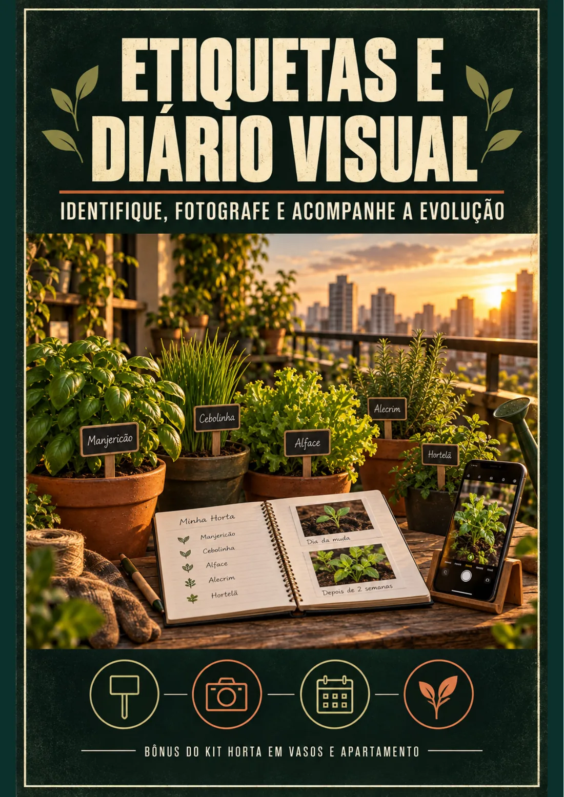 Capa real do bônus Etiquetas e Diário Visual