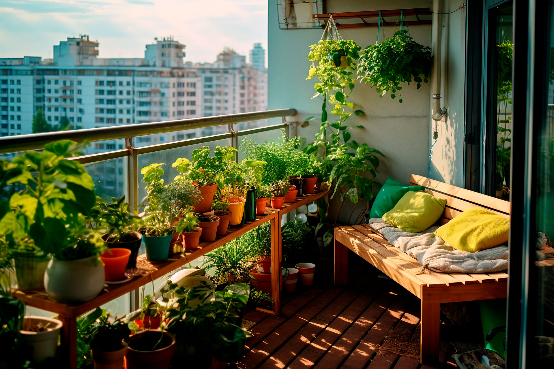 Cuidados com as raízes em jardins verticais de apartamento