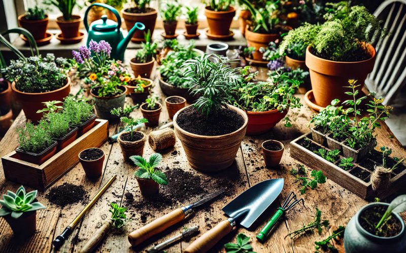 Ervas e flores de baixo custo para cultivo doméstico em vasos