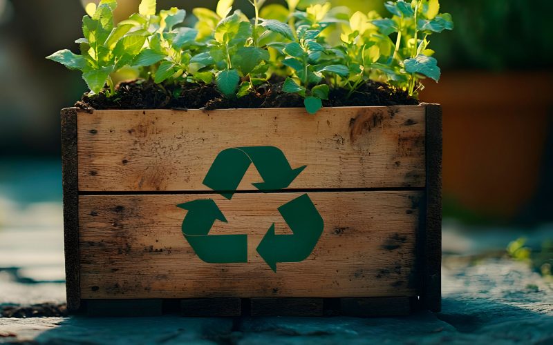 Como criar um jardim sustentável com materiais reciclados