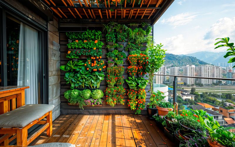 Como planejar um jardim vertical de estação no apartamento